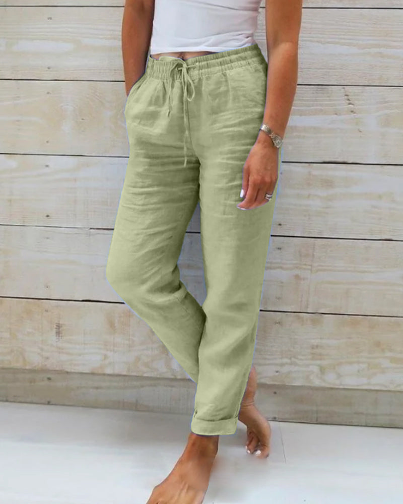 Lyla | Comfy Linnen broek