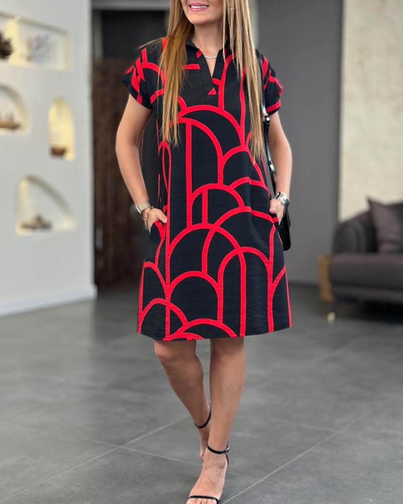 Lonne | Comfy Stijlvolle mini jurk met print