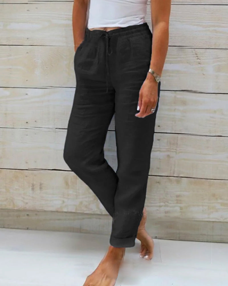 Lyla | Comfy Linnen broek