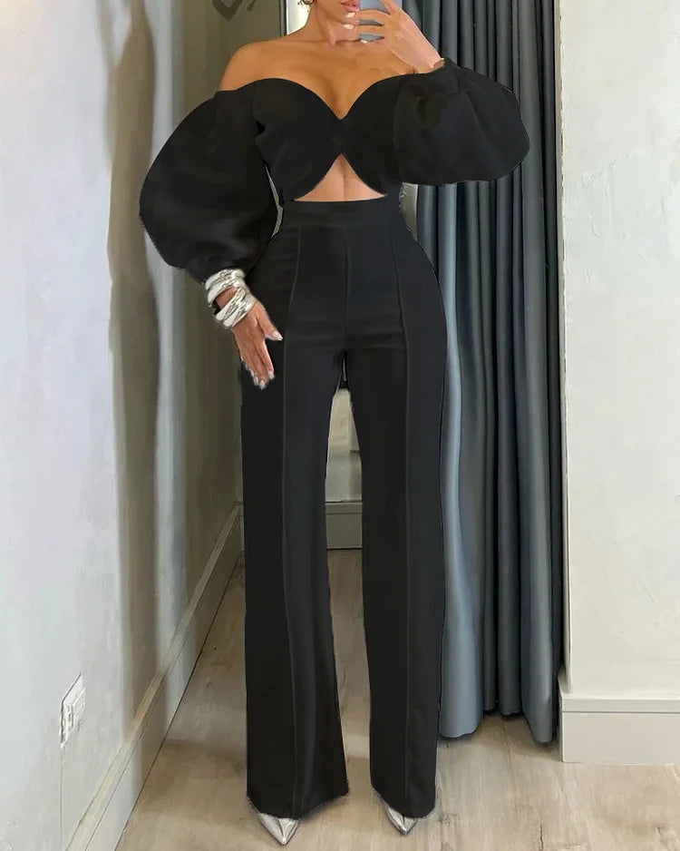 Mirthe | Elegante Set met één schouder