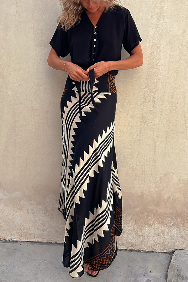 Lysanne | Comfy Elastische taille Maxi Rok