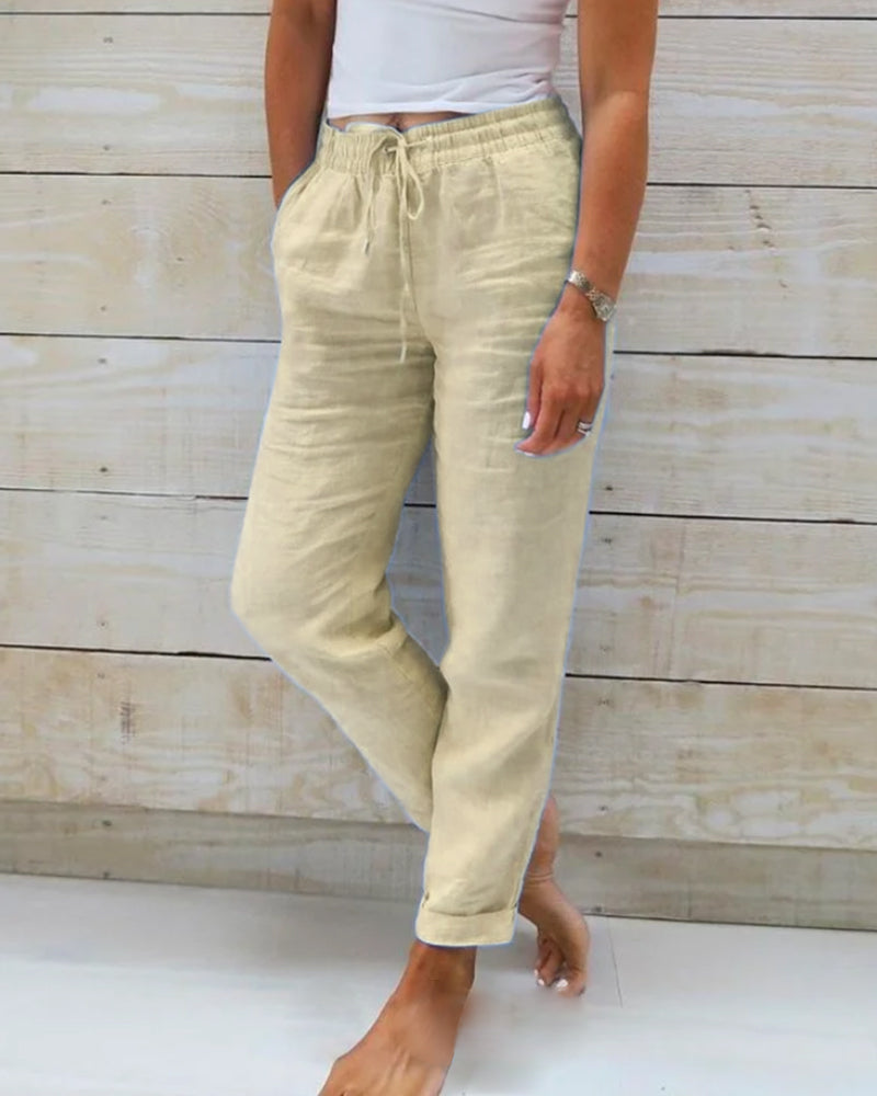 Lyla | Comfy Linnen broek