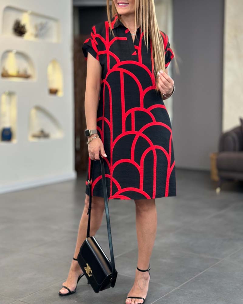 Lonne | Comfy Stijlvolle mini jurk met print