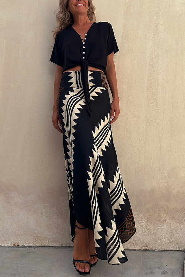 Lysanne | Comfy Elastische taille Maxi Rok