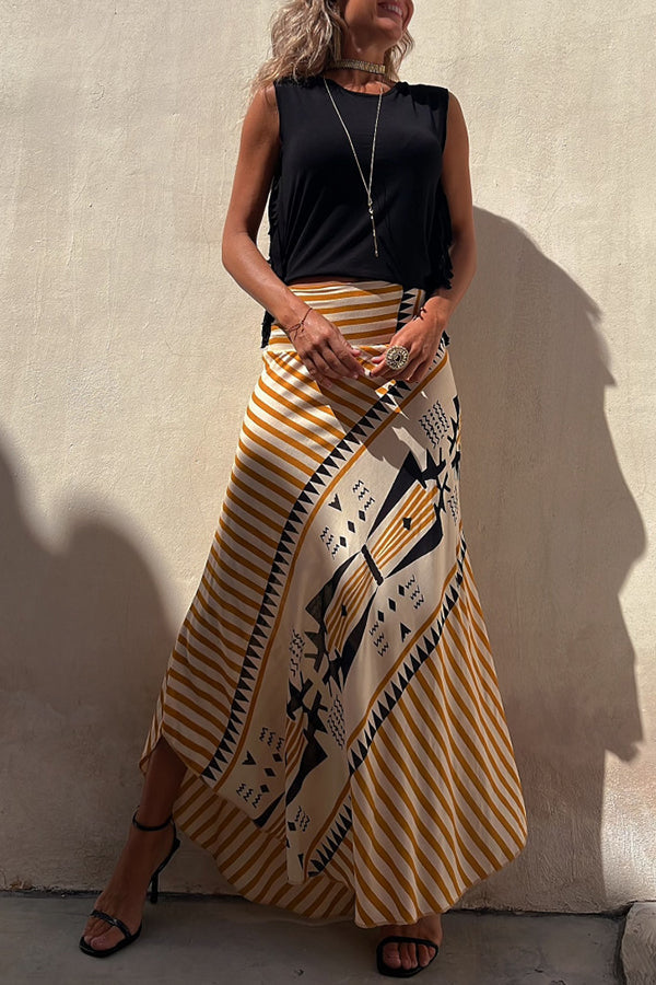 Lysanne | Comfy Elastische taille Maxi Rok