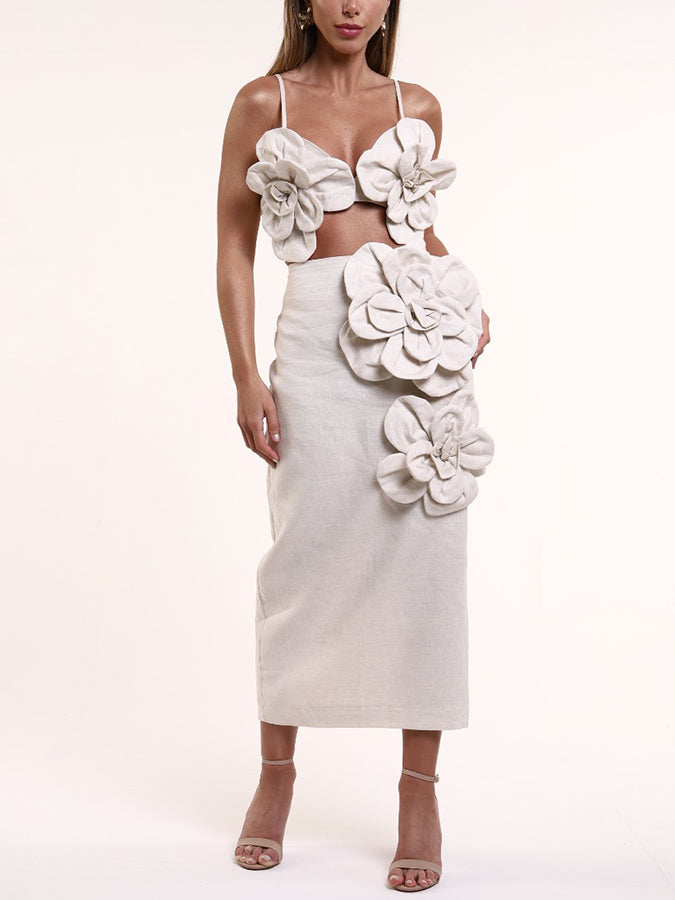 Suzanne | Elegante Gebloemde top en rok set