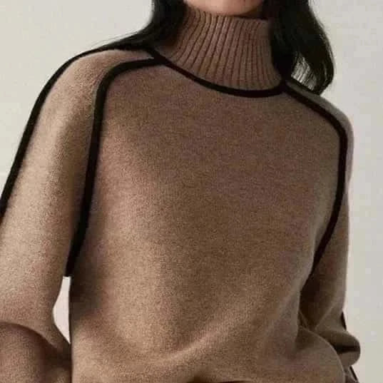 Mouna | Elegante Sweater met hoge hals