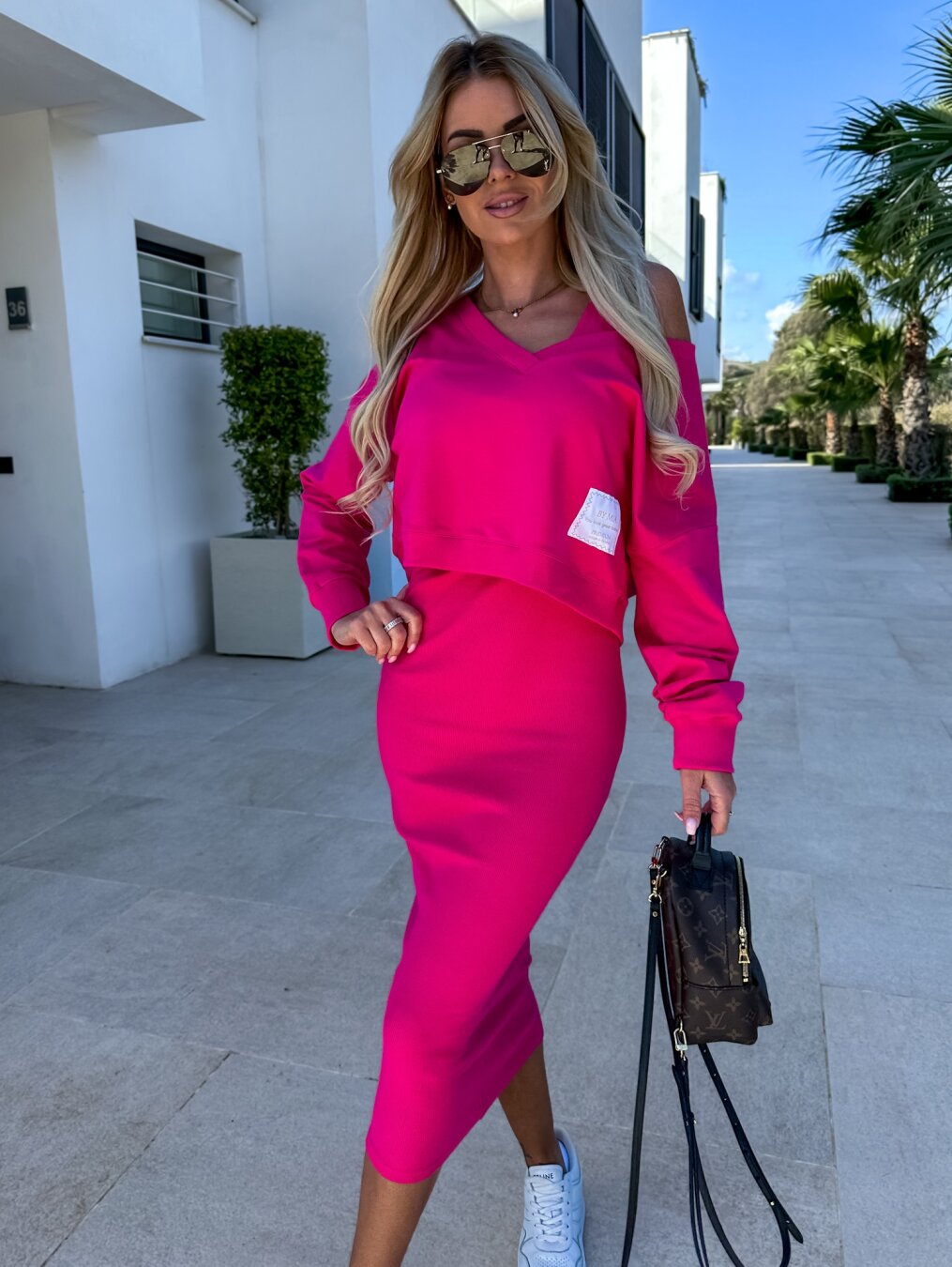 Lara | Elegante Set van sweatshirt en jurk