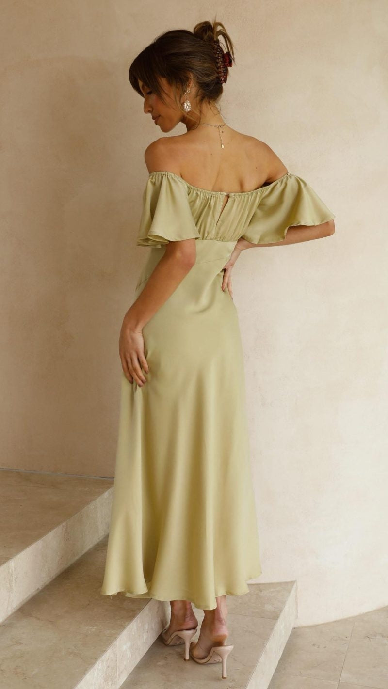Mireille | Elegante vlinder mouwen jurk
