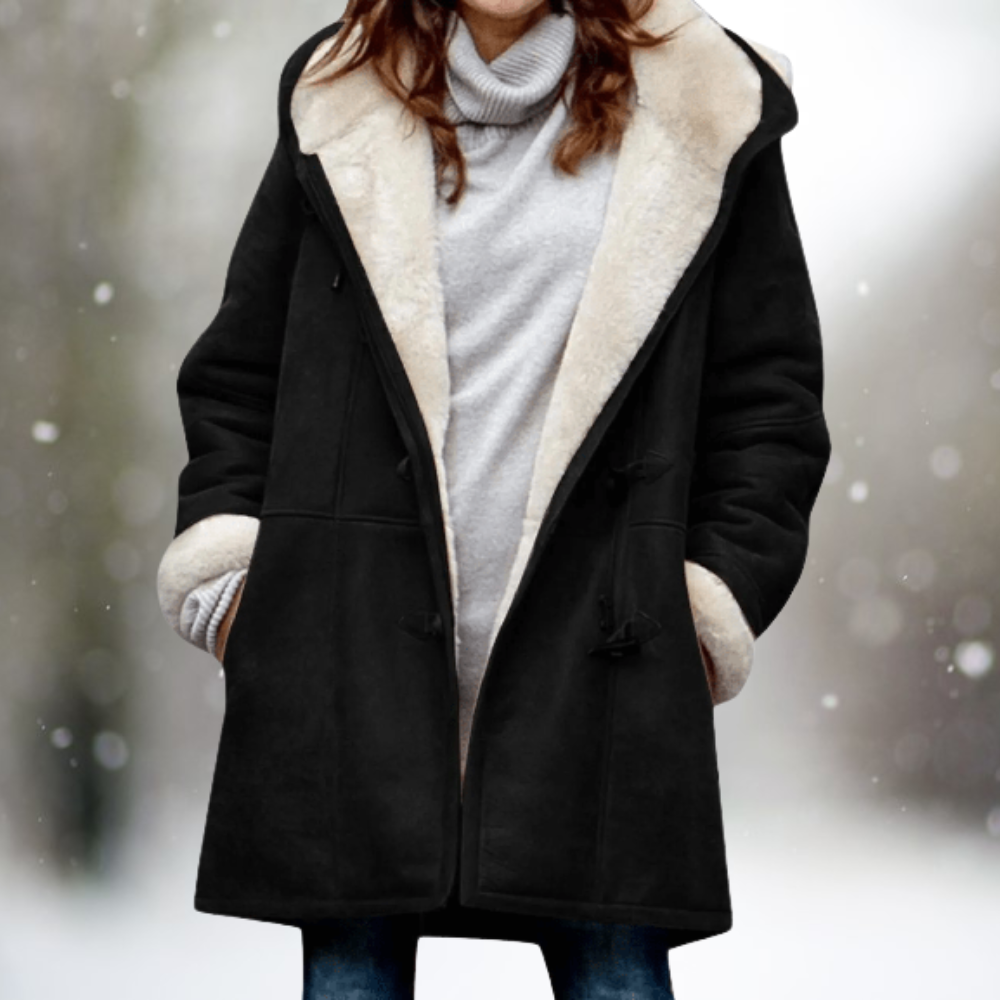 Evely | Elegante Warme jas met Capuchon