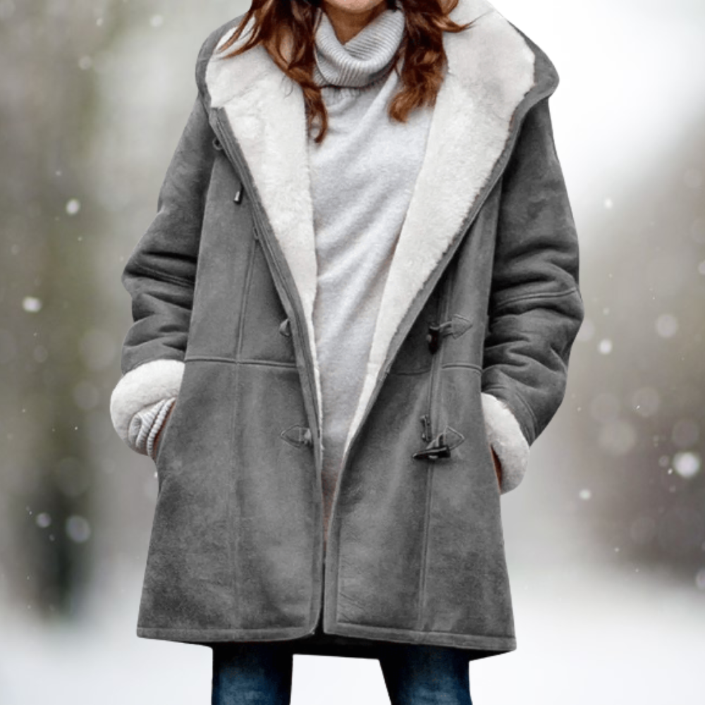 Evely | Elegante Warme jas met Capuchon