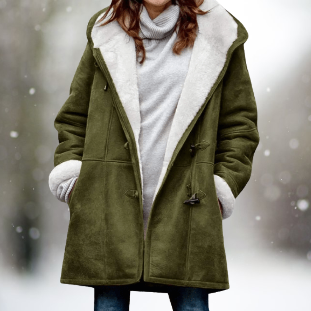 Evely | Elegante Warme jas met Capuchon