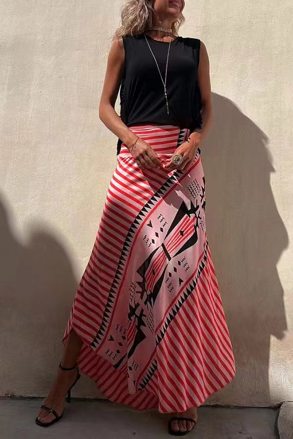 Lysanne | Comfy Elastische taille Maxi Rok
