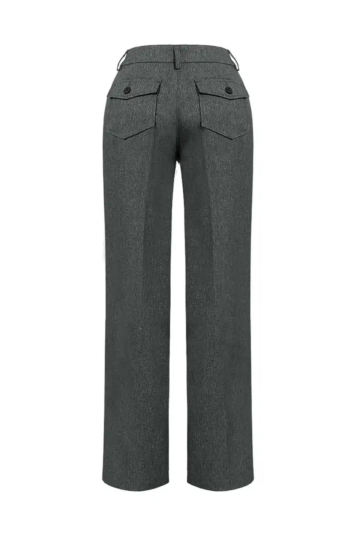 Fransje | Comfy Rechte broek met zakknoop