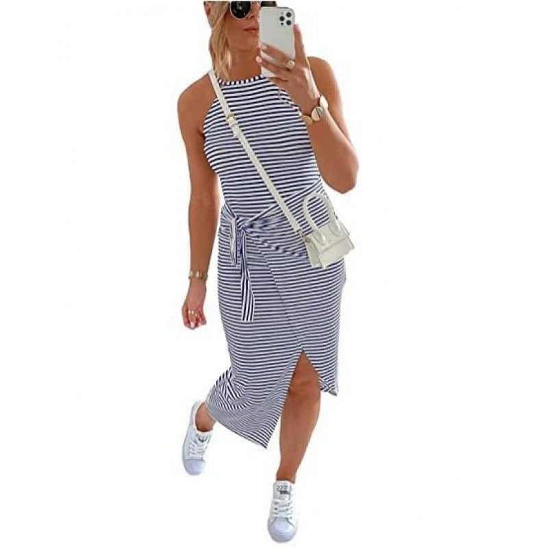 Saela | Comfy Mouwloze zomer jurk