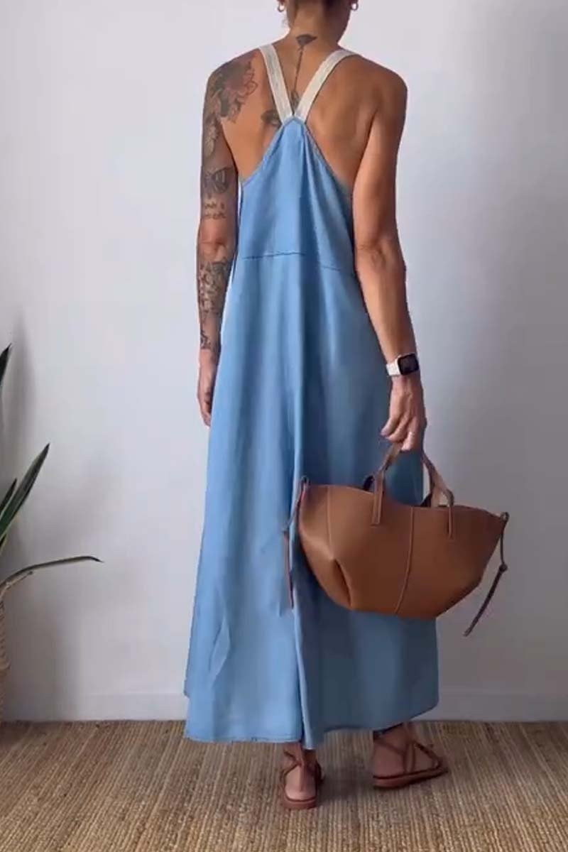 Noë | Comfy losse jarretel jurk