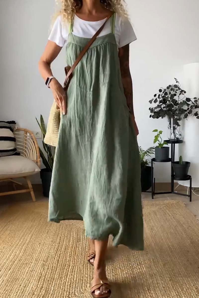 Noë | Comfy losse jarretel jurk