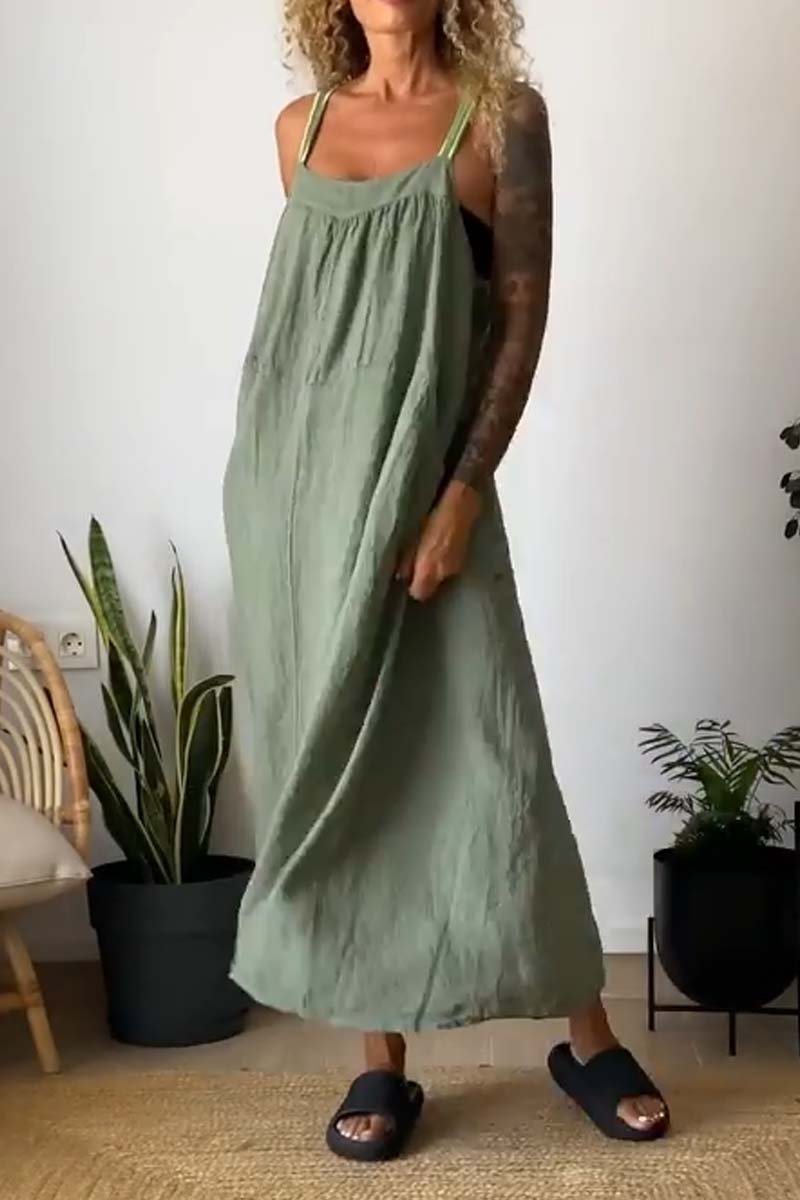 Noë | Comfy losse jarretel jurk
