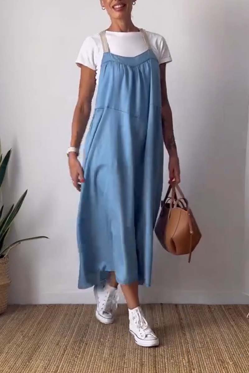 Noë | Comfy losse jarretel jurk