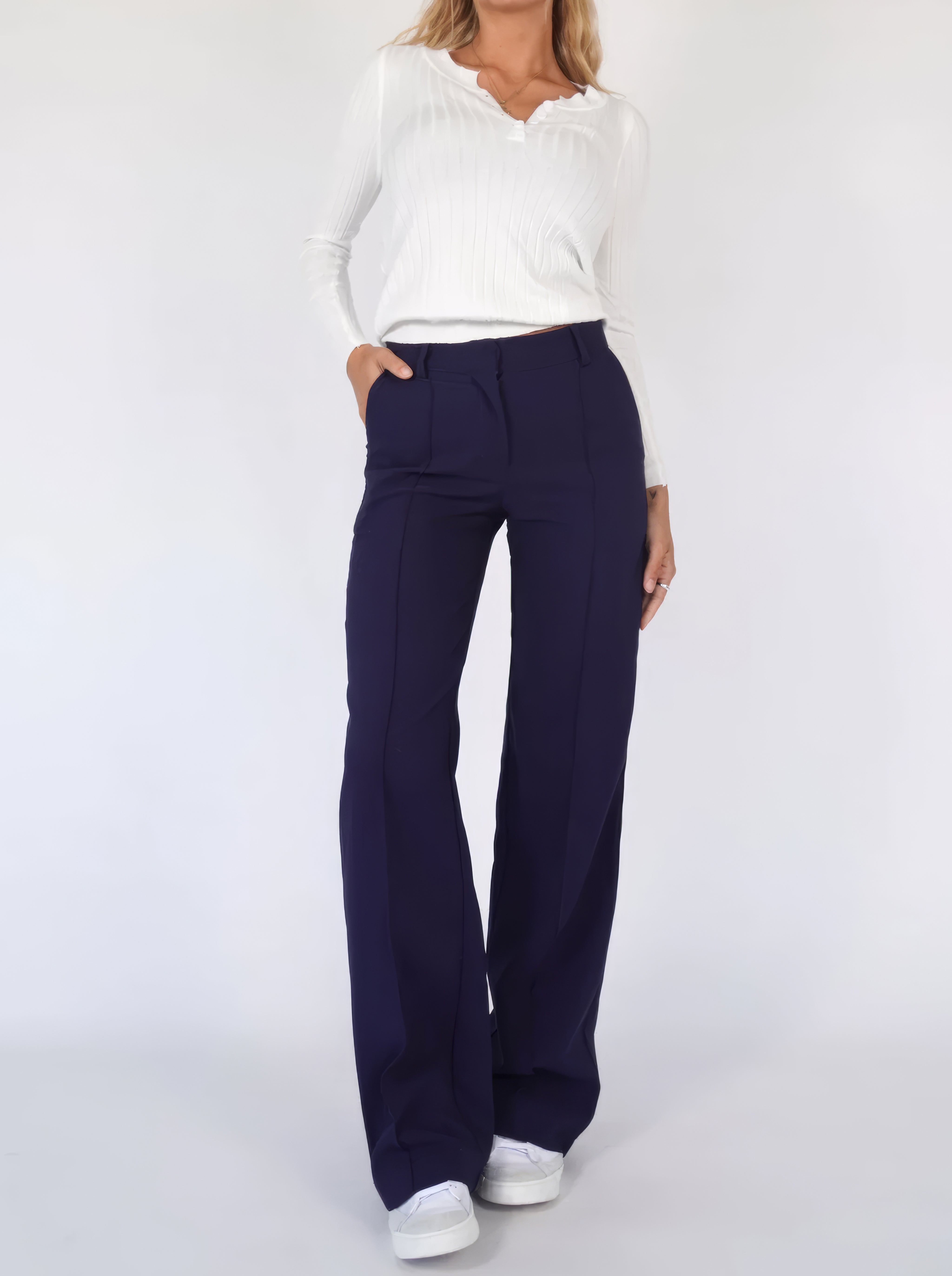 Suzanne | Elegante Comfortabele wijde broek