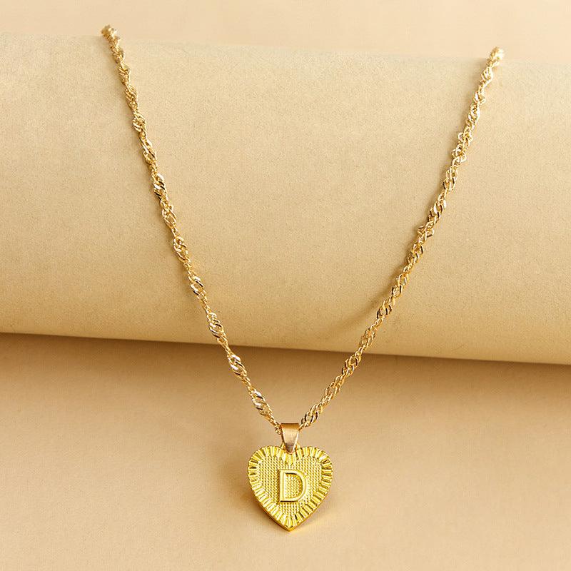 Isabelle - Initiaal Hart Hanger Ketting