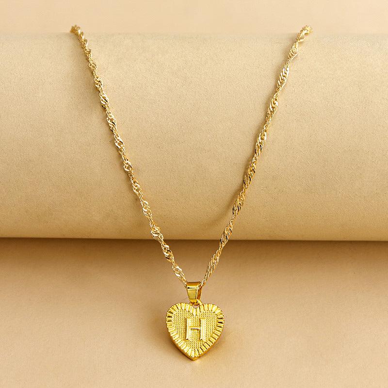 Isabelle - Initiaal Hart Hanger Ketting