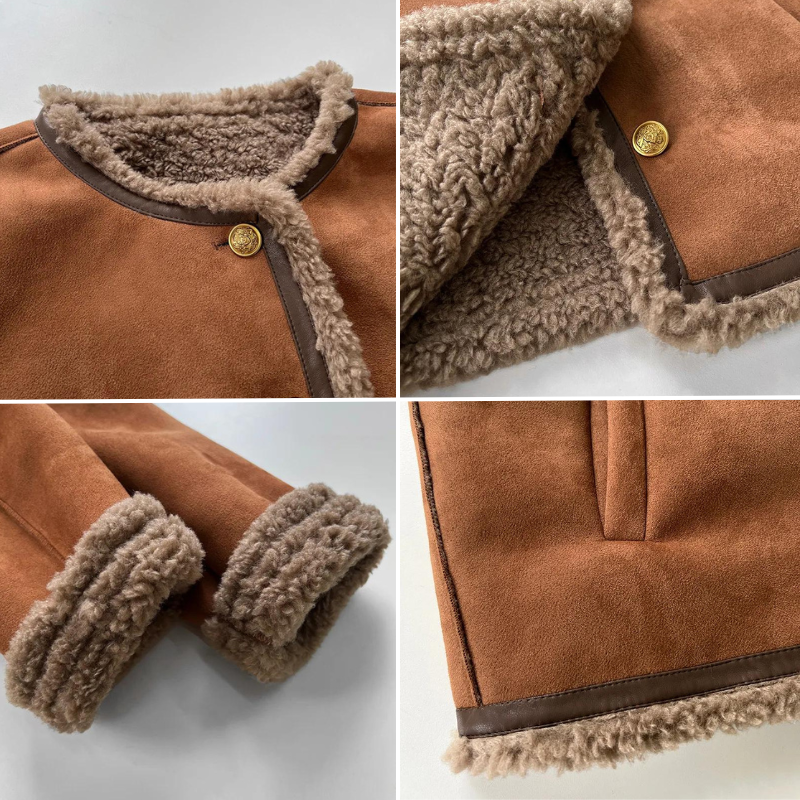 Freya | Elegante Sherpa dames winter jas