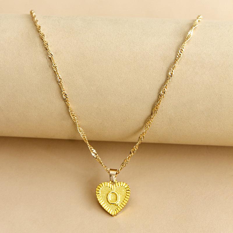 Isabelle - Initiaal Hart Hanger Ketting