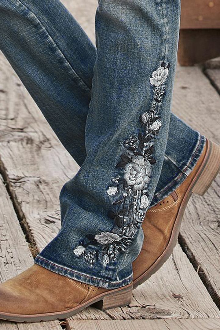 Zinnia | Elegante Jeans met middelste taille