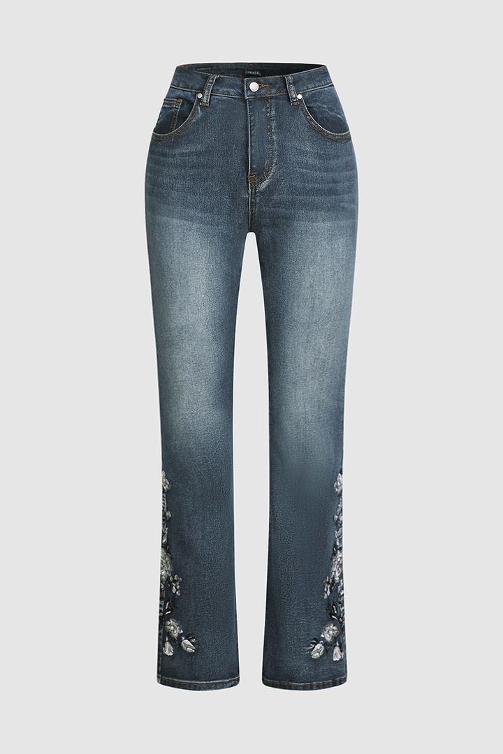 Zinnia | Elegante Jeans met middelste taille