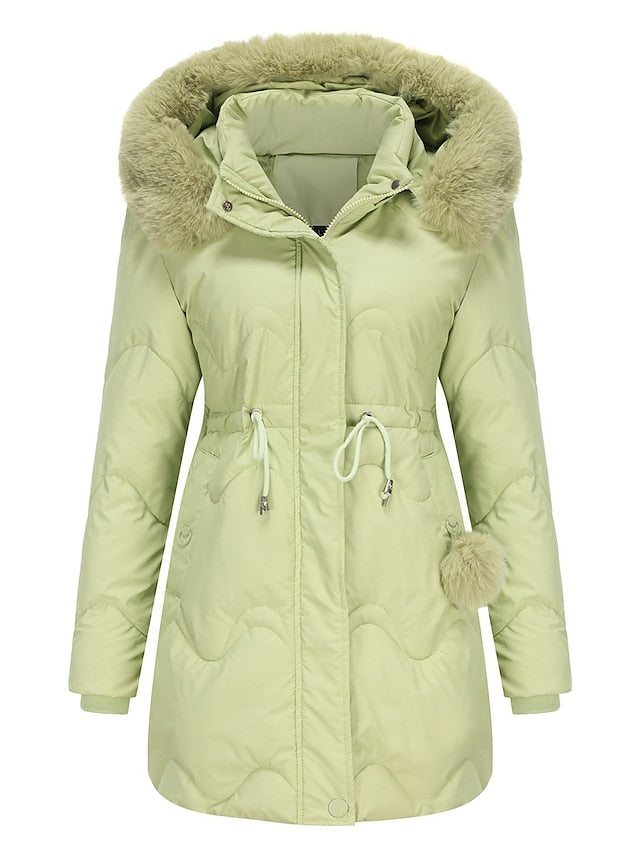 Amanda | Elegante gevoerde Dames winter jas