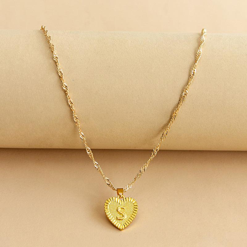 Isabelle - Initiaal Hart Hanger Ketting