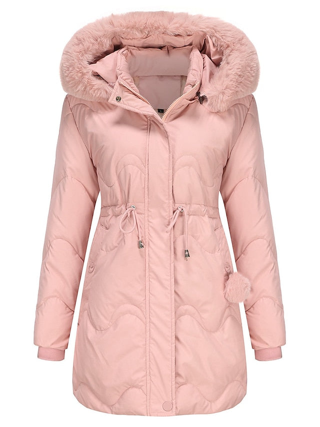 Amanda | Elegante gevoerde Dames winter jas