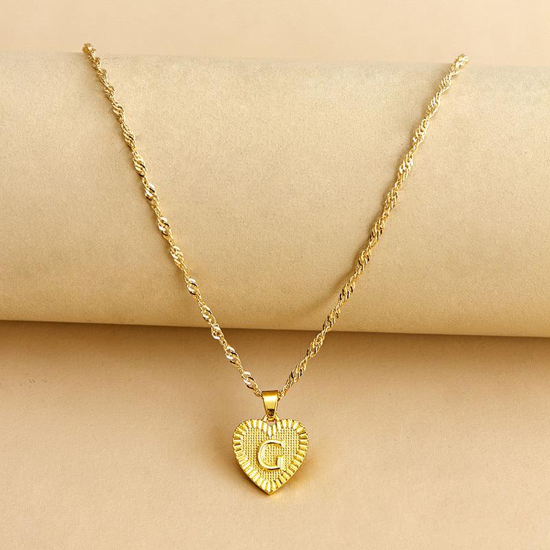 Isabelle - Initiaal Hart Hanger Ketting