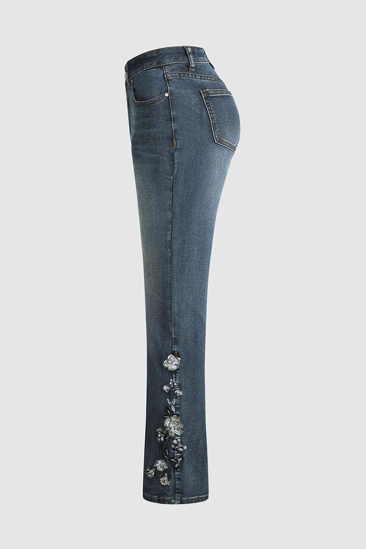 Zinnia | Elegante Jeans met middelste taille