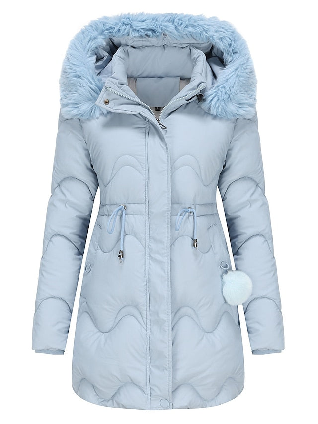 Amanda | Elegante gevoerde Dames winter jas