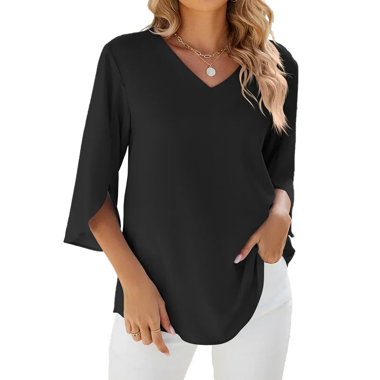 Sophie | Elegante Blouse met V-hals