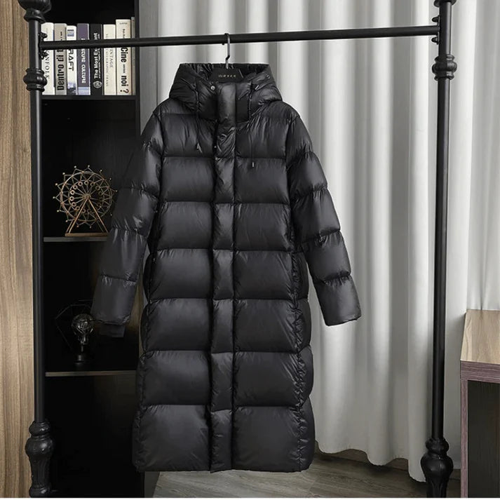 Puffer | Comfy lange dons warme jas