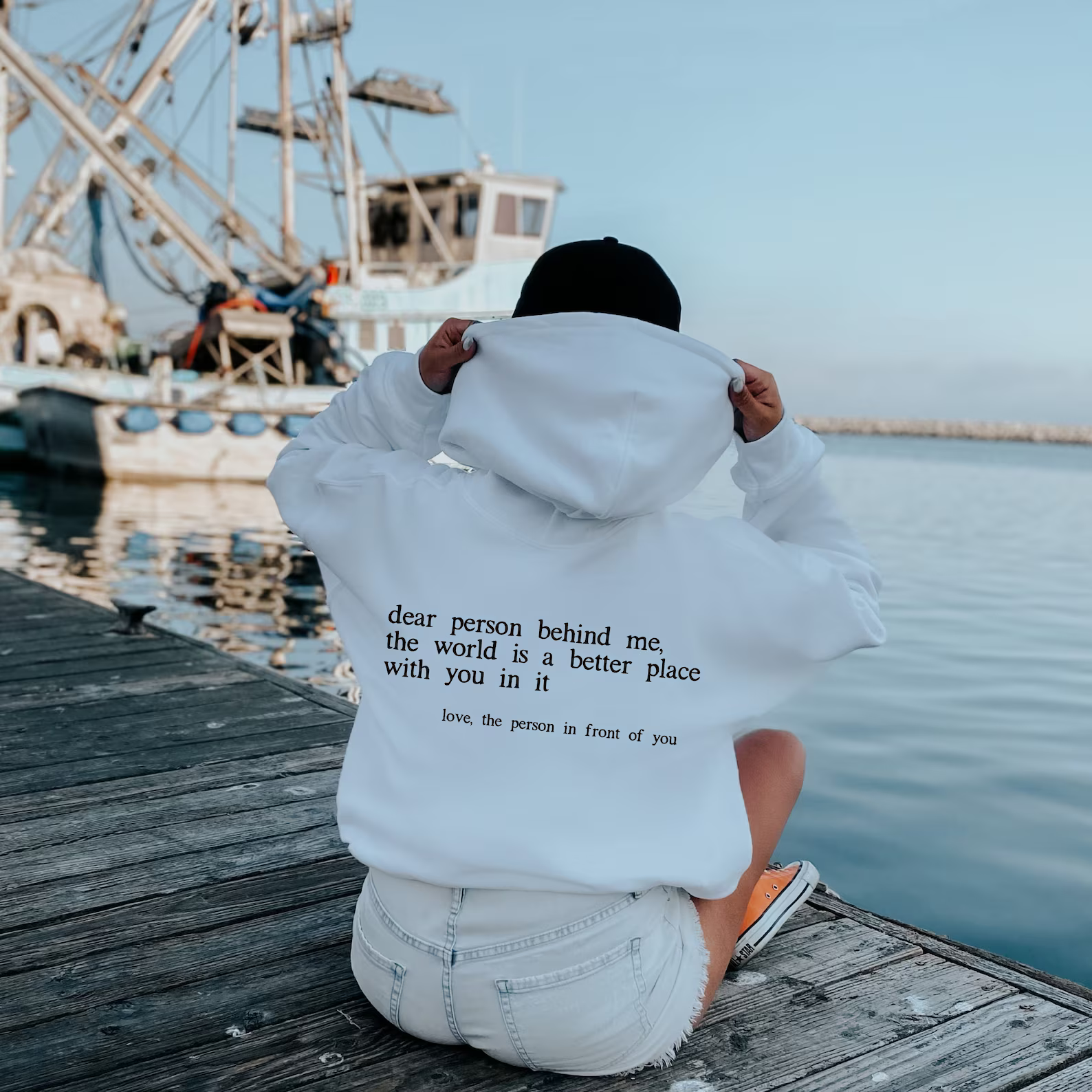 'Dear Person Behind Me' - Positiviteits Hoodie