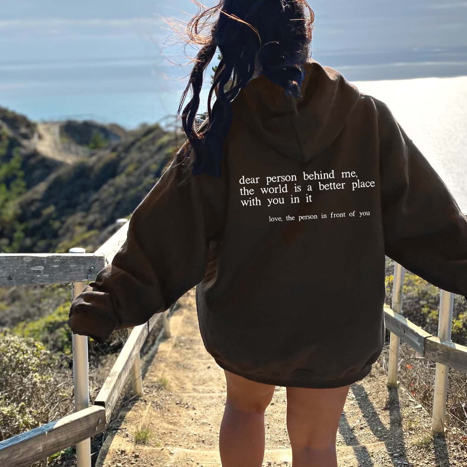 'Dear Person Behind Me' - Positiviteits Hoodie